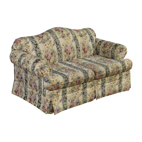 64 Off Sealy Sealy Floral Camelback Loveseat Sofas