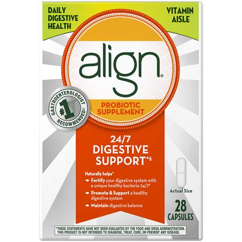 Align Probiotic Daily Digestive Health Supplement Capsules 28 Ct