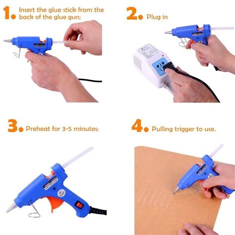 Topelek Mini Hot Glue Gun With 30 Pcs Glue Sticks 20w 54 Off