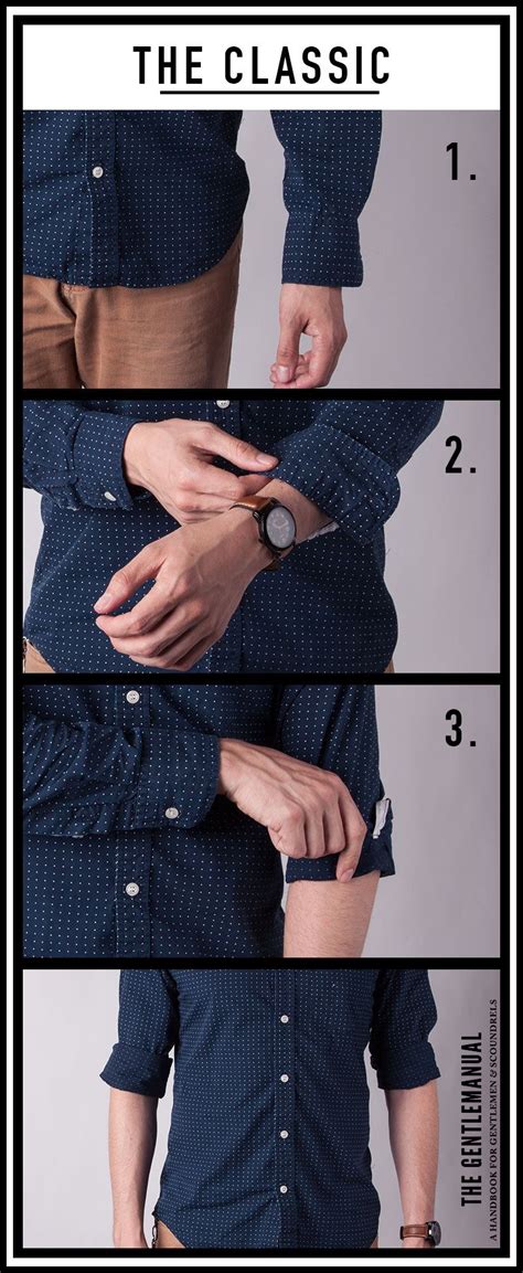 How To Roll Up Your Sleeves The Right Way The Gentlemanual Rolled
