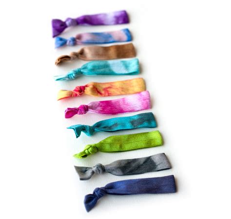 The Mini Tie Dye Hair Tie Package Mane Message