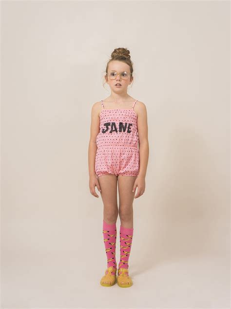Jane Romper Vestidos cortos para niñas Estilo infantil Ropa de chicas