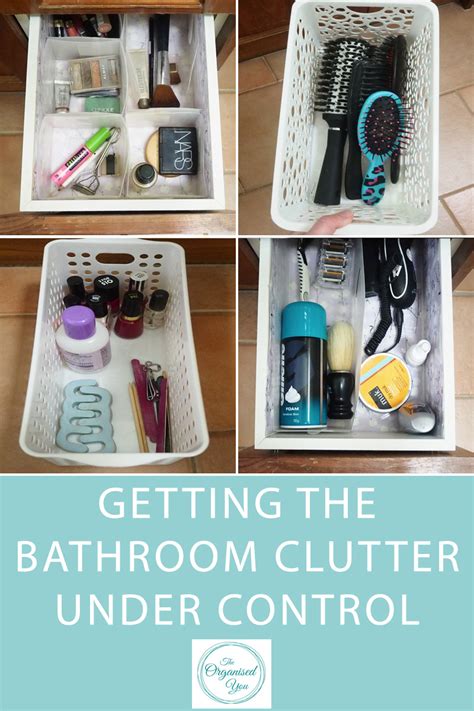 Getting The Bathroom Clutter Under Control Blog Home Organisation The Organised You
