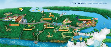Iguazu Falls Map Check Important Places In The Park And City