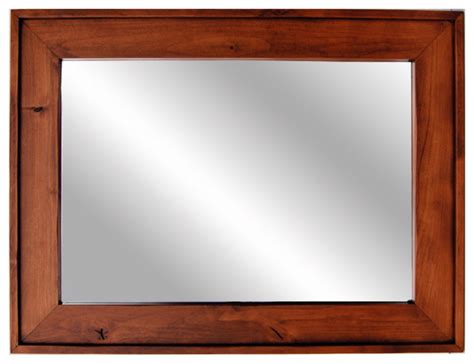Cherry Wood Bathroom Mirror Rispa