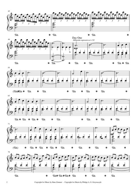 D Kara Robinson Interstellar Main Theme Piano Sheet Music Pdf Free
