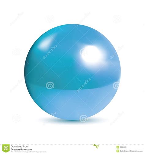 Photorealistic Shiny Blue Orb Stock Vector Illustration Of Ruby Pure