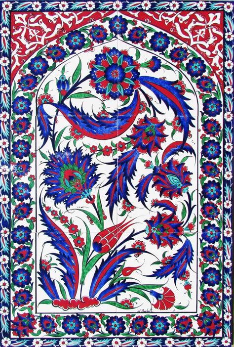 Ottoman Traditional Turkish Tiles Art Osmanl Ini Karo Panolar Turkey