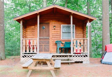 Pinewood Lodge Is A Great Log Cabin Campground In Massachusetts