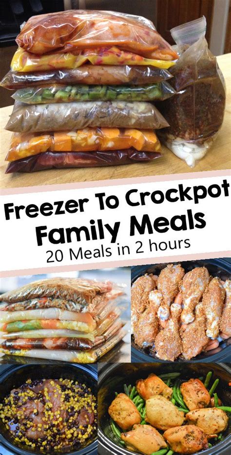 Roasting or baking is one of the only safe ways to cook a chicken. 30 Crockpot Freezer Meals | Slow cooker freezer meals ...
