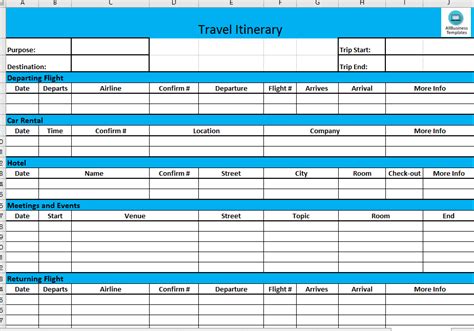 Business Travel Itinerary Download This Basic Business Travel