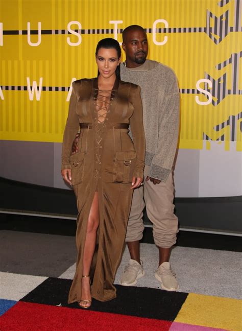 Kim Kardashian And Kanye West 2015 Mtv Video Music Awards The
