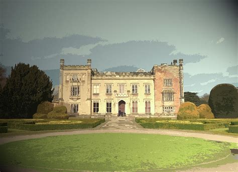 Elvaston Castle Gothic Revival Manor House Which Forms Drawing By Litz