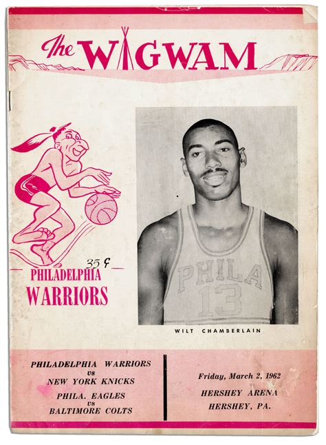The country was at the. Lot Detail - Wilt Chamberlain's 100 Point Game Program ...