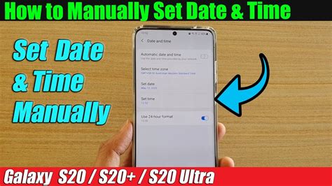 Galaxy S20s20 How To Manually Set Date And Time Youtube