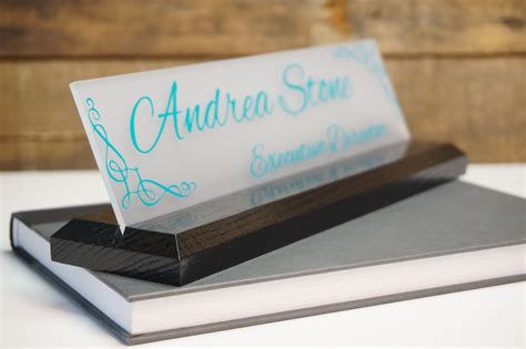 Desk Name Plate Personalized Professional Office T By Garosigns