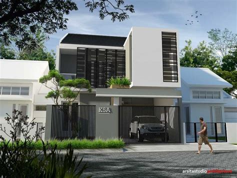 30 model rumah minimalis sederhana 2021. Desain Fasad Eksterior Rumah Mungil Cantik Minimalist ...