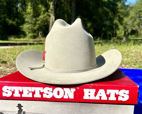 Stetson 4x Beaver Cowboy Hat Size 7 Rancher Silver Belly Sand Pebble