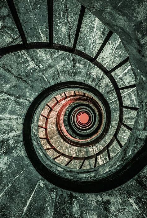 Stairway Photograph Pretty Green Spiral Staircase By Jaroslaw