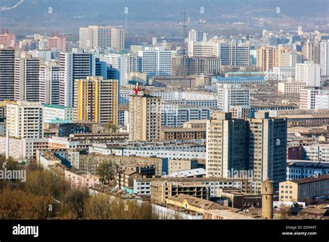 City Skyline Pyongyang République Populaire Démocratique De Corée