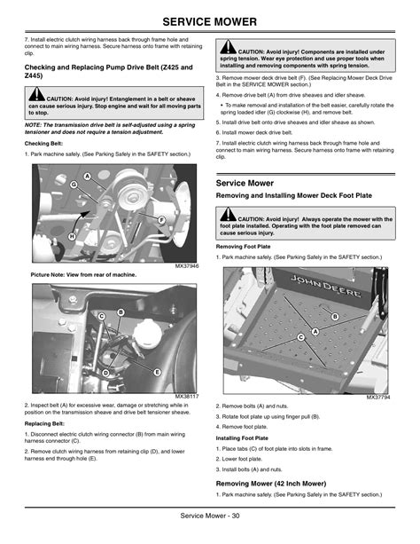 John Deere Z425 Parts Manual