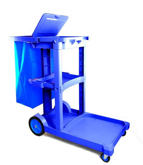 Janitorial Cart With Bag And Cover