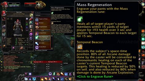 Mass Regeneration Rune In Wow Classic Season Of Discovery Hot Sex Picture