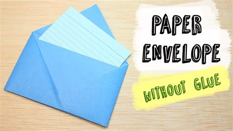 How To Make A Paper Envelope Without Glue Diy Origami Youtube
