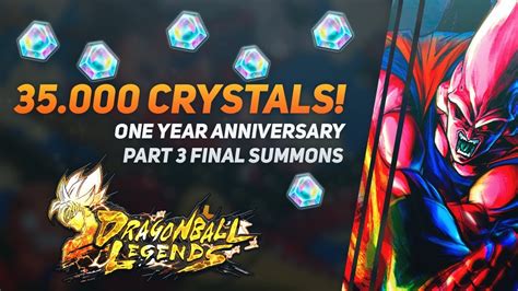 We've prepared a ton of events for you to enjoy during our 3rd anniversary! 35K CC! One Year Anniversary Summons PART 3 | Dragon Ball Legends - YouTube