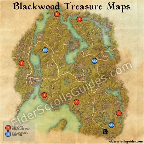 Blackwood Treasure Maps Elder Scrolls Online Guides