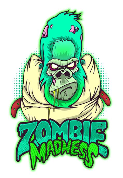 Zombie Madness On Behance Illustration Character Design Graffiti