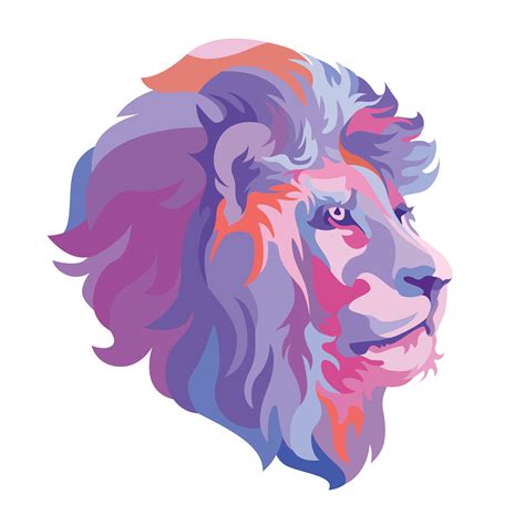 Abstract Lion Head Animal Logo 1107372 Vector Art At Vecteezy