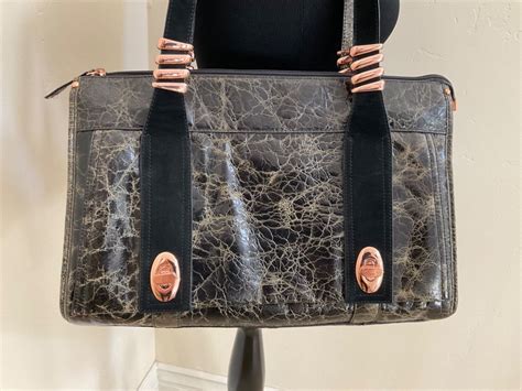 la gioe di toscana leather handbag purse by sharon gioe ebay