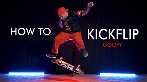 How To Do A Kickflip Goofy Stance [ Skateboarding Trick Tutorial ] Skate Tricks Explained Youtube