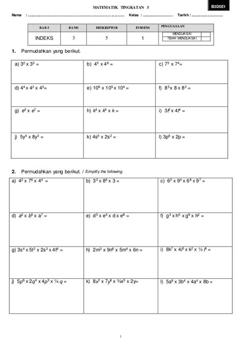 Bab 10 garis lurus other contents: Permudahkan Ungkapan Algebra Tingkatan 2