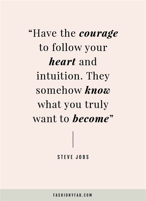 Follow Your Heart And Intuition Quote Inspirational Quote Motivation