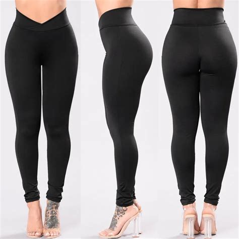 New Sexy Women Compression Tights Fitness Leggings Pants Strength High Waist Sexy Pants Solid
