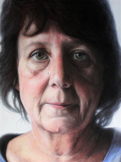 Detail View Of My Mothers Portrait By Atomiccircus On Deviantart