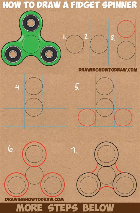 You'll learn how to draw cute whimsical images like flowers, owls, butterflies, hot air balloons, paisleys, vines and more! How to Draw a Fidget Spinner Easy Step by Step Drawing Tutorial for Kids and Beginners - How to ...