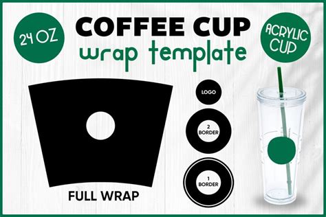 Full Wrap Template SVG - Acrylic Cup Wrap SVG - Tumbler SVG (1618327