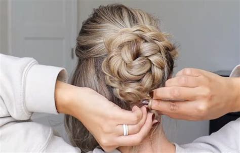 How To Do A Gorgeous Lace And French Braid Updo For A Special Occasion Upstyle