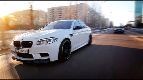 The ad features an f10 sedan and a jet plane. BMW M5 (F10) - YouTube