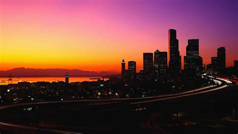 Seattle Skyline Sunrise