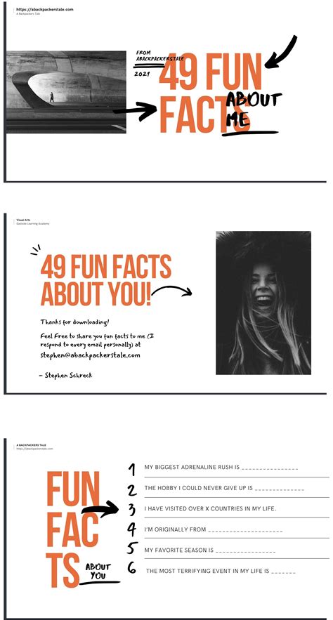 Free Fun Facts Template