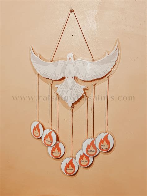 Pentecost Printable Craft And Activity Download Flame Dove Wall Hanging