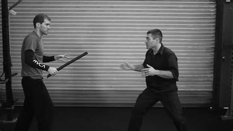 Self Defense Tactics Open Hand Against Stick Attack Youtube