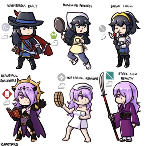 A Bunch Of Lucina And Camilla Alts Fireemblem