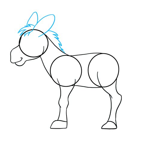 How To Draw A Donkey Really Easy Drawing Tutorial Artofit