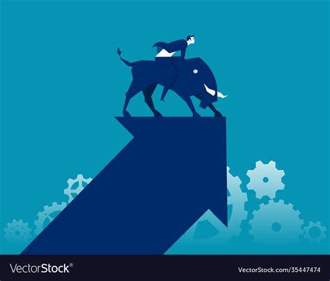 Bull Market Stock Market And Exchange Concept Vector Image
