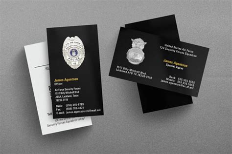 Police officer prayer thin blue line business card. Military Law Enforcement Business Cards | Kraken Design